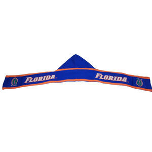 Florida Gators Scarf Blue Orange Knit Winter Cold Fringe NCAA Football Sports